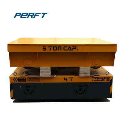 Platform Electric Material Coil Transfer Cart Battery Operated 20t